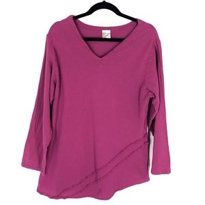 Oh My Gauze! Cotton Gauze Lagenlook Pink Blouse 2